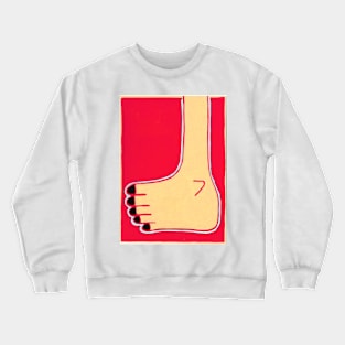 A Big Yellow Foot Crewneck Sweatshirt